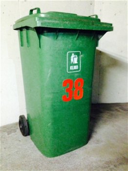 huisnummers reflecterende nummer stickers, kliko container huisnummers - 6