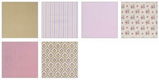 NIEUW Adhesive Fabric Paper Pink Floral 12 Inch Paper Pad van DCWV. - 2 - Thumbnail