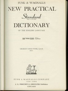 Funk & Wagnalls NEW PRACTICAL STANDARD DICTIONARY (1955) - 3