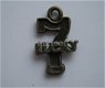 bedeltje/charm spel:lucky 7 brons - 18x11 mm - 1 - Thumbnail