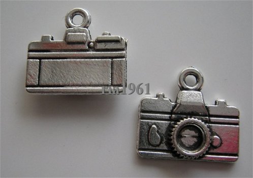 bedeltje/charm mannen : camera - 15x14 mm - 0