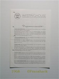 [1968~] Programma-overzicht Westinghouse, Auditrade/ Texim