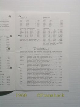 [1968~] Programma-overzicht Westinghouse, Auditrade/ Texim - 2