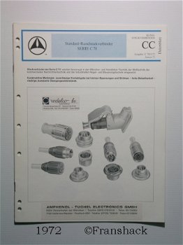 [1972] Standard-Rundsteckverbinder Serie C70, Amphenol-Tuchel. - 1