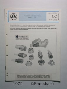 [1972] Standard-Rundsteckverbinder Serie C70, Amphenol-Tuchel.