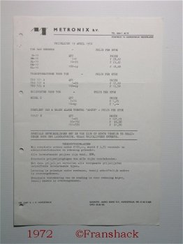 [1972] TGS-Gas sensors, Metronix/ ( Figaro ) - 2