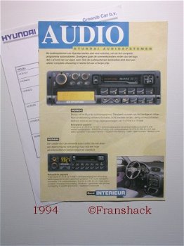 [1994] Hyundai Audiosystemen, Car Audio, Greenib Car - 1