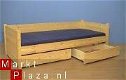 massief houten BED met 2 LADEN - 3 - Thumbnail