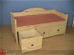 massief houten BED met 3 LADEN - 1 - Thumbnail