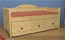 massief houten BED met 3 LADEN - 2 - Thumbnail