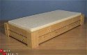 massief houten BED model harrie 2 latten hoog - 1 - Thumbnail