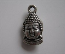 bedeltje/charm buddha:buddha hoofdje - 16 mm
