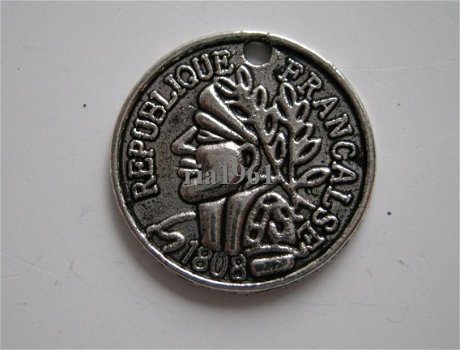 bedeltje/charm munten:munt frankrijk - 19 mm - 1
