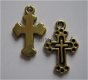 bedeltje/charm religie:kruisje 00 goud - 19x12 mm - 1 - Thumbnail
