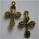 bedeltje/charm religie:kruisje 5 goud - 26x17 mm - 1 - Thumbnail
