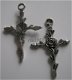 bedeltje/charm religie:kruisje 12 roos - 35x23 mm - 1 - Thumbnail