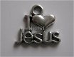 bedeltje/charm religie:i love jesus - 14x13 mm - 1 - Thumbnail
