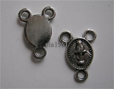 bedeltje/charm religie:connector madonna -15x10mm