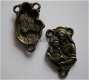 bedeltje/charm religie:connector brons - 21x11 mm - 1 - Thumbnail