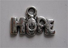 bedeltje/charm religie: hope - 13x9 mm : 10 voor 0,75