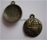 bedeltje/charm zon,maan,ster: aarde brons - 18x15 mm - 1 - Thumbnail