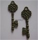 bedeltje/charm sleutel:sleutel 15 grt brons - 34 mm - 1 - Thumbnail