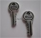 bedeltje/charm sleutel: sleutel 17 - 19x9 mm - 1 - Thumbnail
