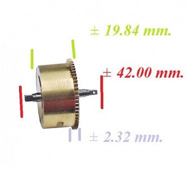 === Veer trommel = zonder veer = gebruikt === 25580 - 2