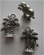 bedeltje/charm strand:palmboom dubbel - 18x14 mm - 1 - Thumbnail