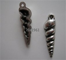 bedeltje/charm strand : penhoorn schelp - 25 mm