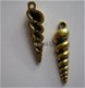 bedeltje/charm strand : penhoorn schelp goud - 25 mm - 1 - Thumbnail