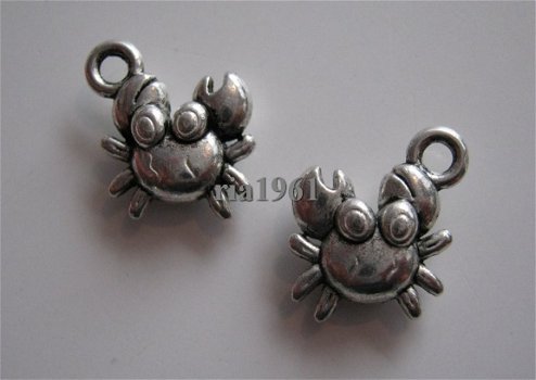 bedeltje/charm zee:krab mini - 12x11 mm - 1