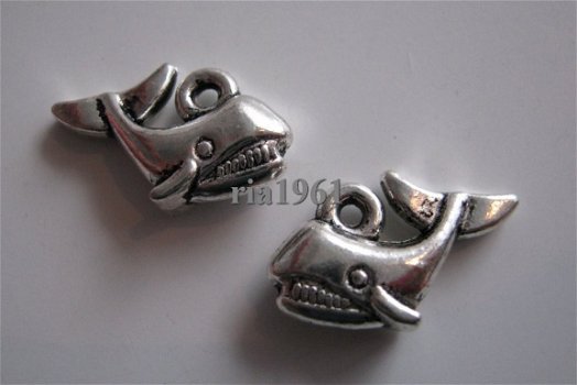 bedeltje/charm vis:walvis - 16 mm - 1