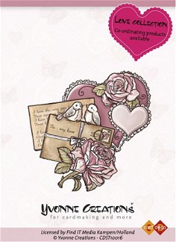 Yvonne creations - Love heart - 1