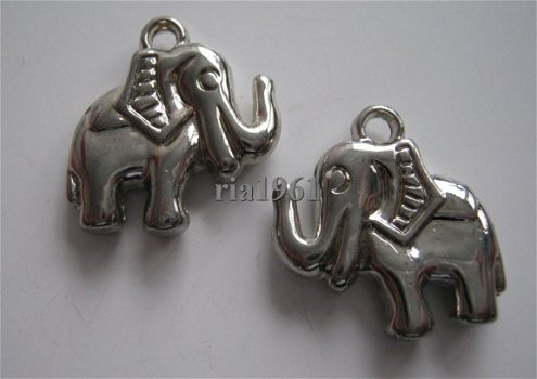 bedeltje/charm :olifant (acryl)- 20x20 mm - 1