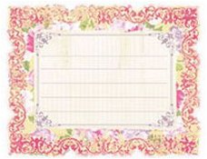 NIEUW Journaling Card Meadow Lark Pink Floral van Prima Marketing