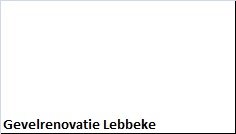 Gevelrenovatie Lebbeke - 1