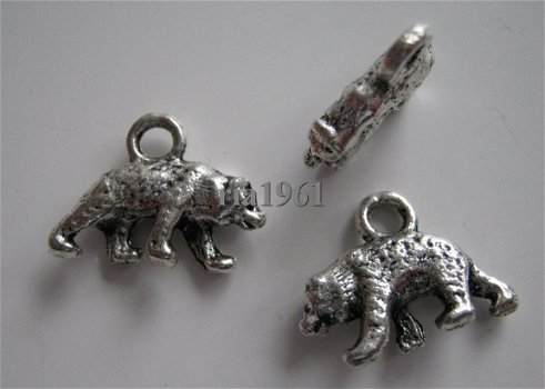 bedeltje/charm dieren:beertje 2 - 15 x 12 mm - 1