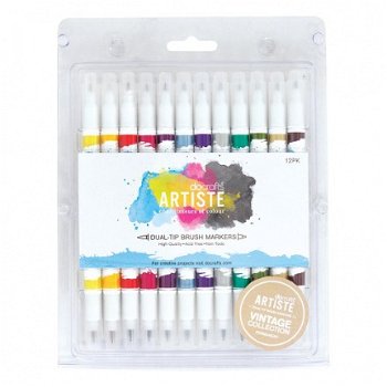 Brush Markers (12PK) - Vintage - 1