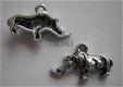 bedeltje/charm dieren: neushoorn - 24 mm - 1 - Thumbnail