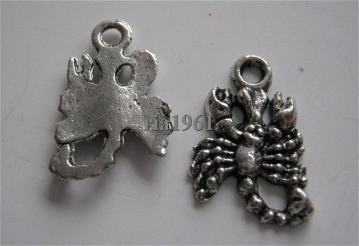 bedeltje/charm dieren:schorpioen - 16x10 mm - 1