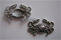 bedeltje/charm dieren :krab 2 - 20x12 mm - 1 - Thumbnail