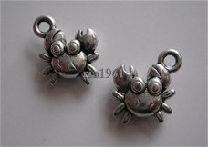 bedeltje/charm dieren:krab mini  - 12x11 mm