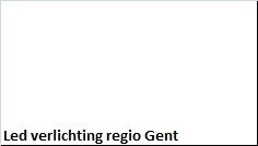 Led verlichting regio Gent - 1