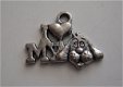 bedeltje/charm dieren: i love my dog - 18x14 mm - 1 - Thumbnail