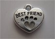 bedeltje/charm dieren : dog's best friend - 15x15 mm - 1 - Thumbnail