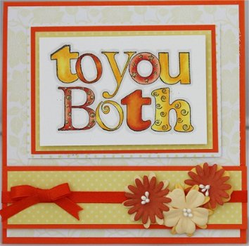 Typography Clear Stamp - To You Both - 1