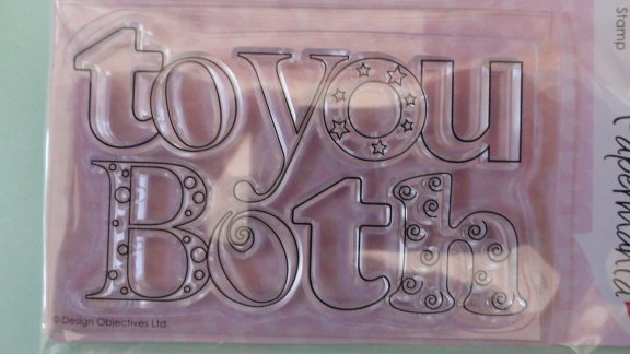 Typography Clear Stamp - To You Both - 2