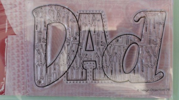 Typography Clear Stamp - Dad - 2