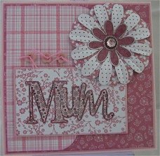 Typography Clear Stamp - Mum